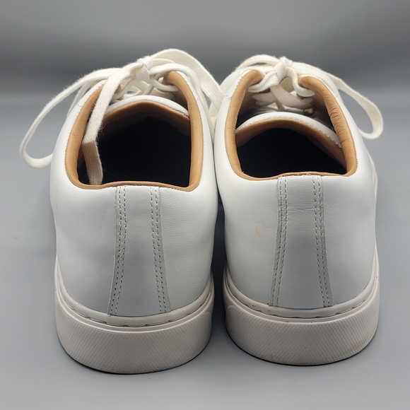 J Crew Classic White Men's Leather Court Sneakers SIZE 11. #1561 - Picture 5 of 6